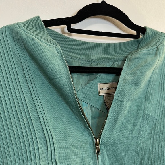 Green Bomber Jacket Mens 3XL Scandia Woods and Zipper Closure - Picture 2 of 11